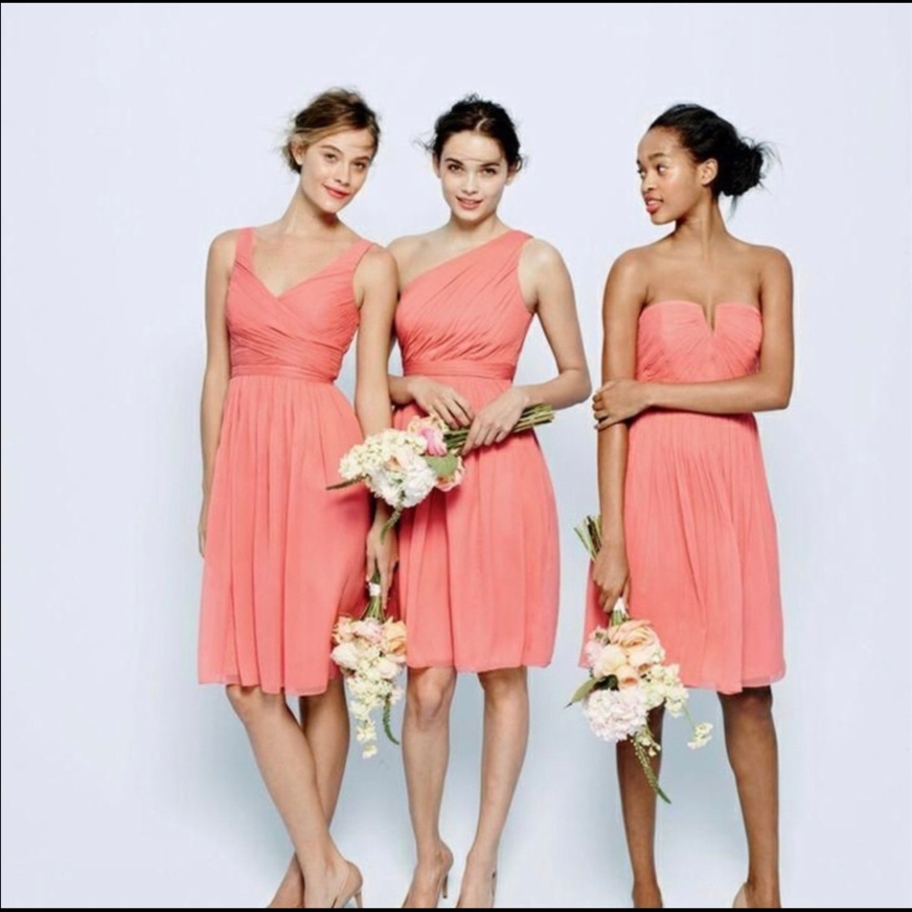 J. Crew Silk Chiffon Bridesmaid Dress